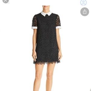 Aqua Collard Lace Shift Dress